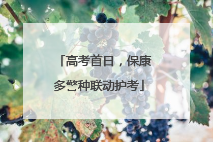高考首日，保康多警种联动护考
