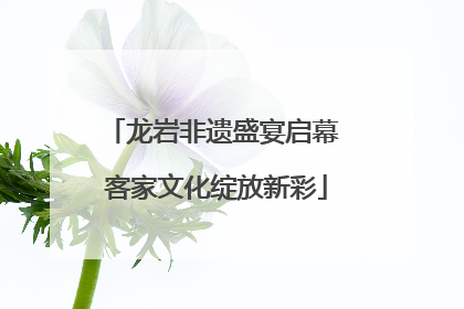 龙岩非遗盛宴启幕 客家文化绽放新彩