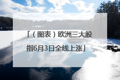 （图表）欧洲三大股指6月3日全线上涨