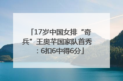17岁中国女排“奇兵”王奥芊国家队首秀：6扣6中得6分
