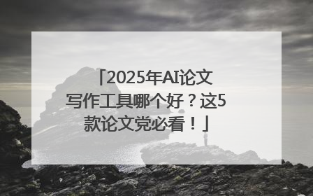 2025年AI论文写作工具哪个好？这5款论文党必看！