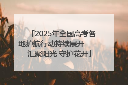 2025年全国高考各地护航行动持续展开——汇聚阳光 守护花开