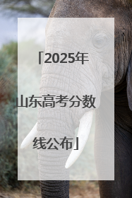 2025年山东高考分数线公布