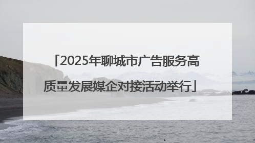 2025年聊城市广告服务高质量发展媒企对接活动举行