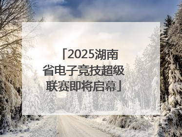 2025湖南省电子竞技超级联赛即将启幕
