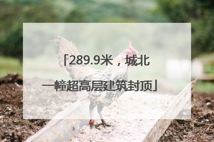 289.9米，城北一幢超高层建筑封顶
