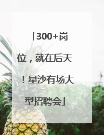 300+岗位，就在后天！星沙有场大型招聘会