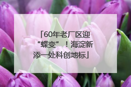 60年老厂区迎“蝶变”！海淀新添一处科创地标