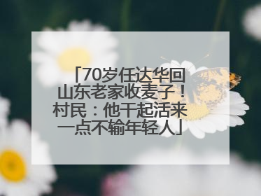 70岁任达华回山东老家收麦子！村民：他干起活来一点不输年轻人