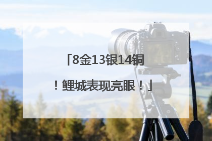 8金13银14铜！鲤城表现亮眼！